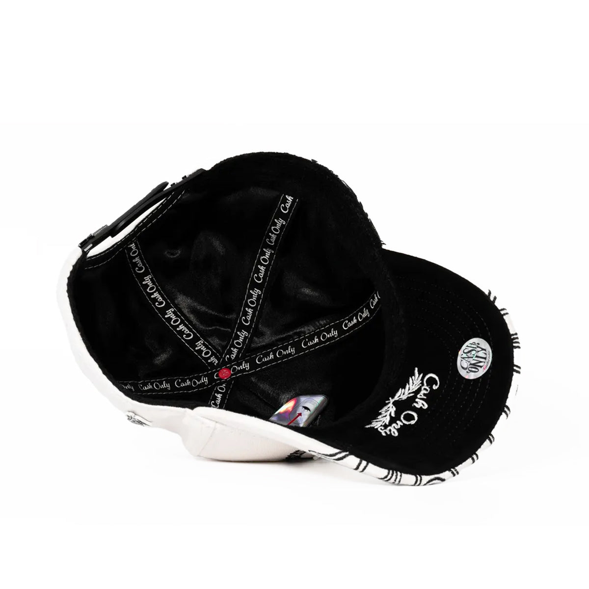 GORRA CASH ONLY DON'T BE AFRAID WHITE