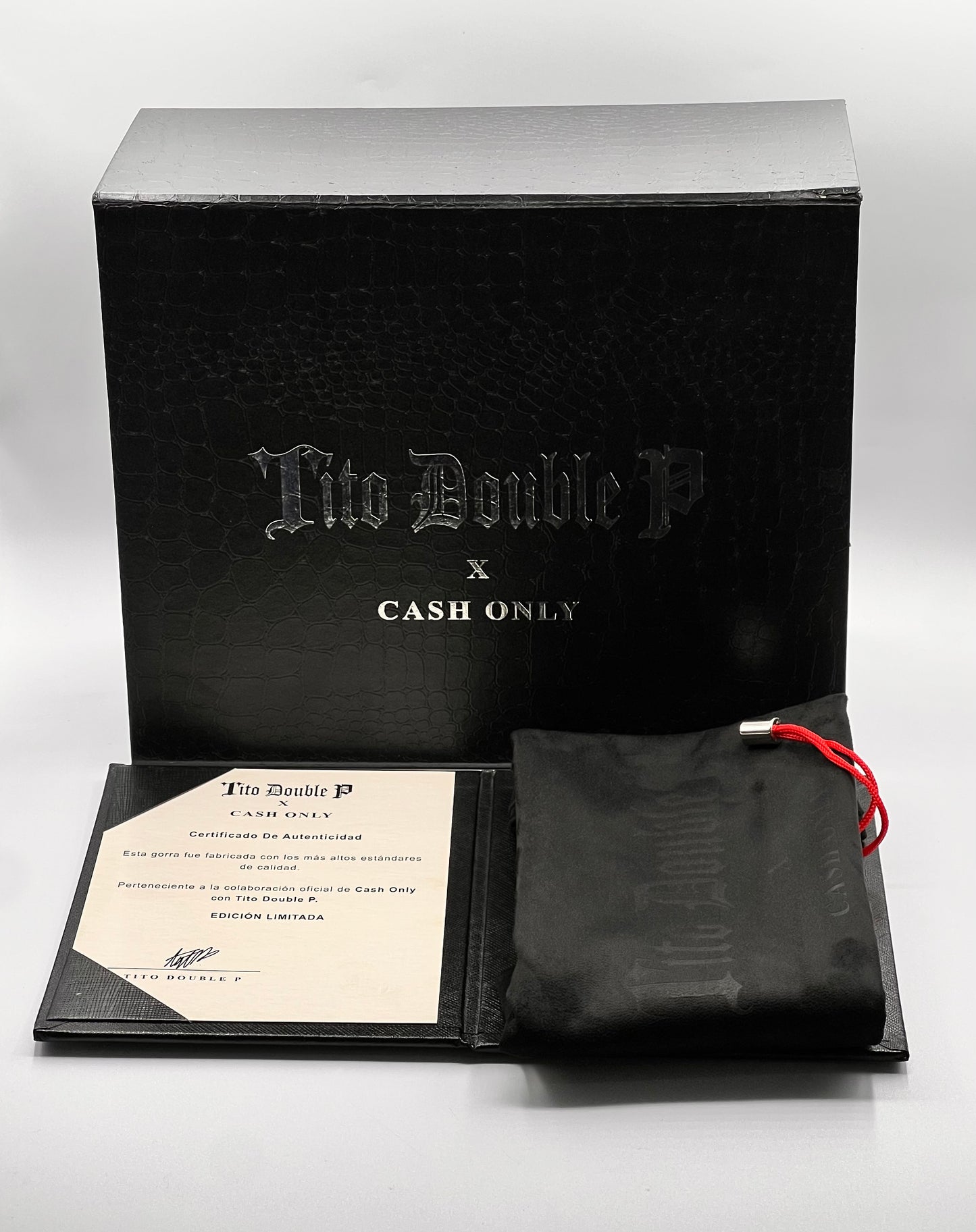 GORRA CASH ONLY X TITO DOUBLE P FULL SET ORIGINAL TPP CRISTALS