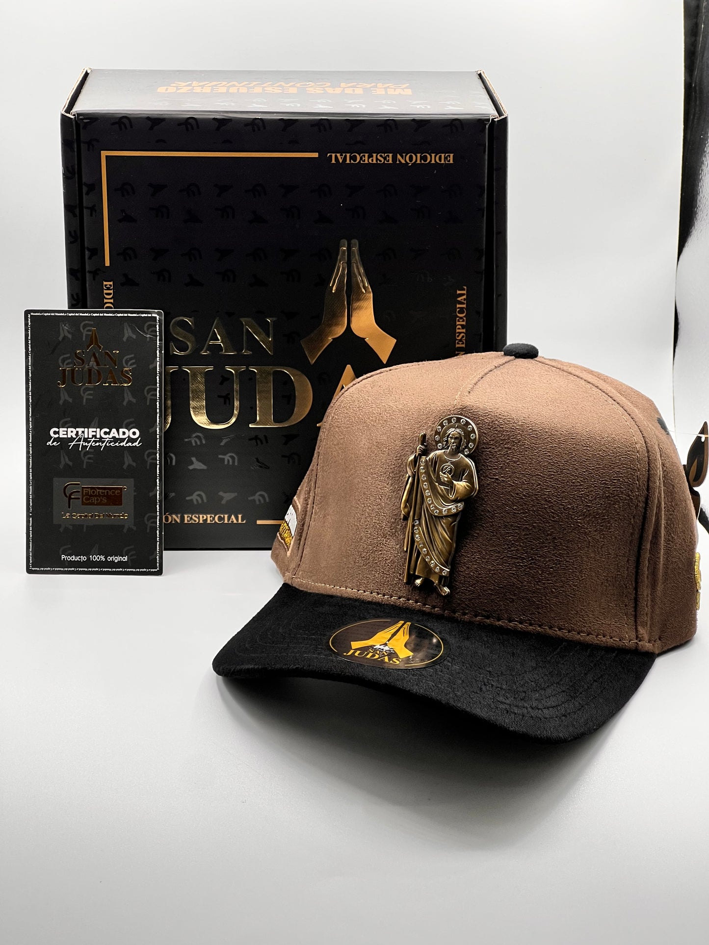 GORRA FLORENCE CAPS SAN JUDAS EDICIÓN ESPECIAL CAFÉ