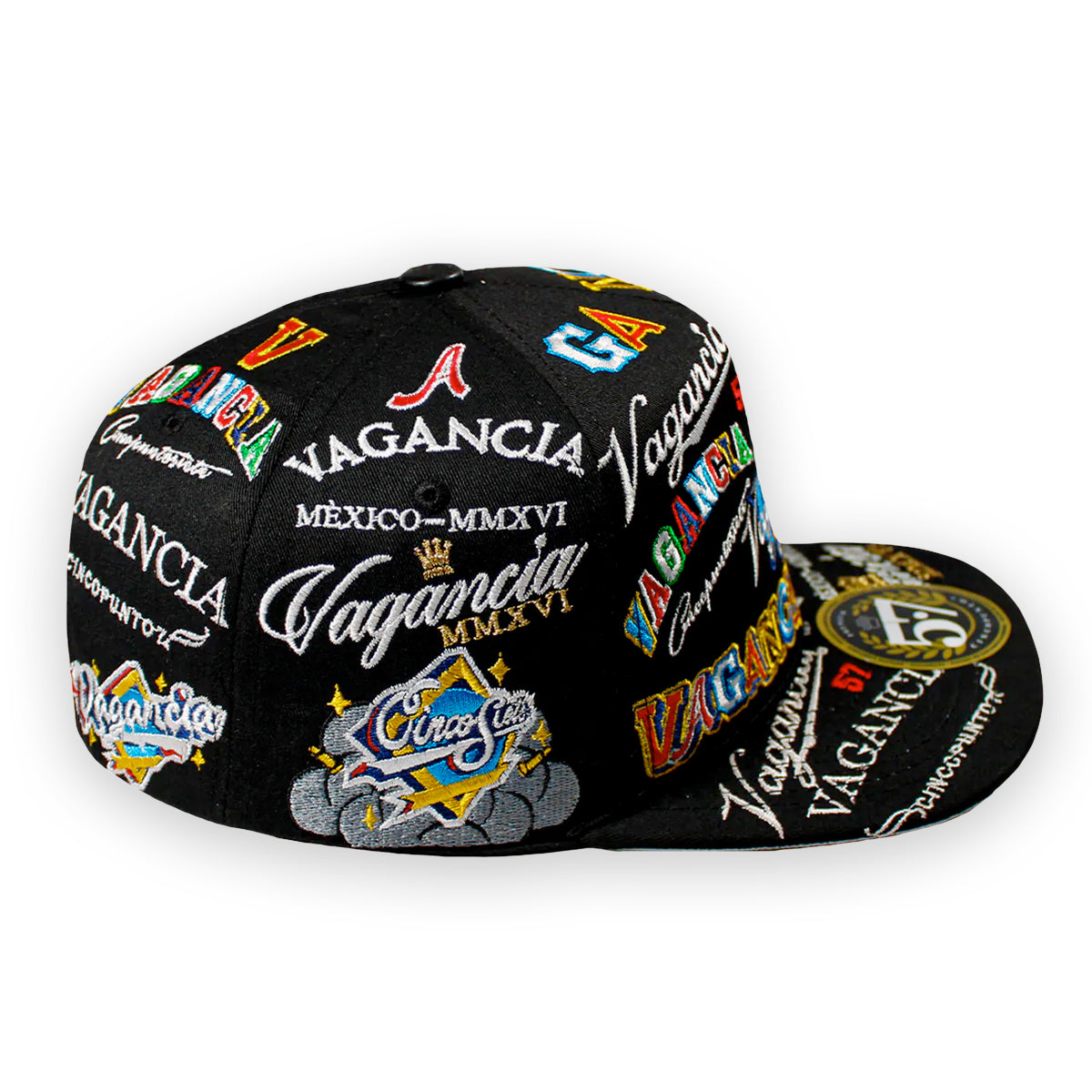 GORRA CINCOPUNTO7 ANIMALS FULL EMBROIDERY BLACK