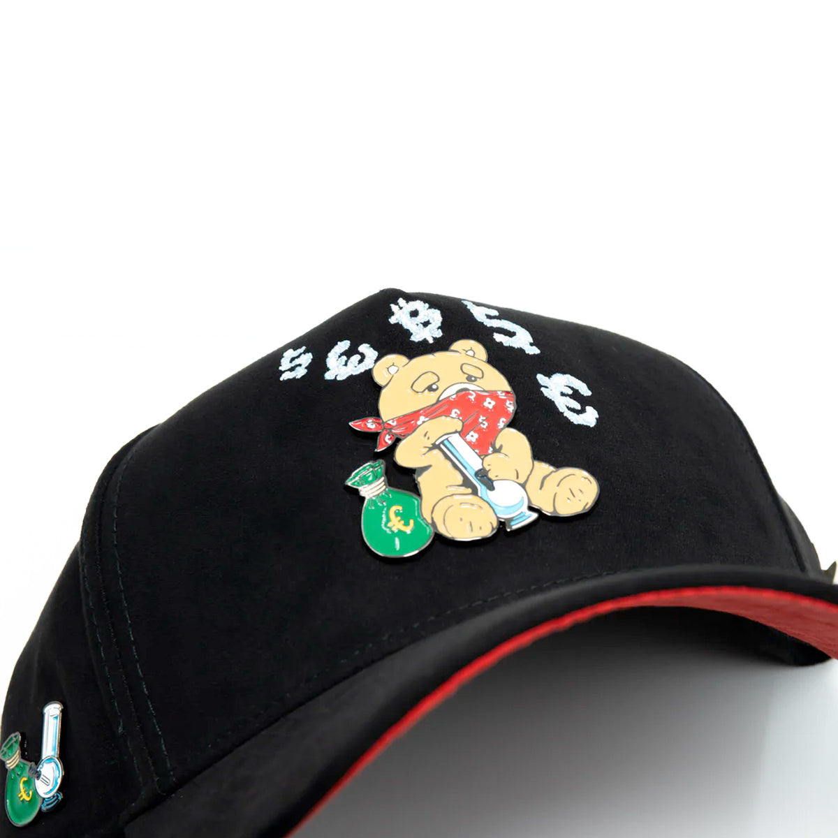 GORRA CASH ONLY TEDDY IS BURNING CURVA