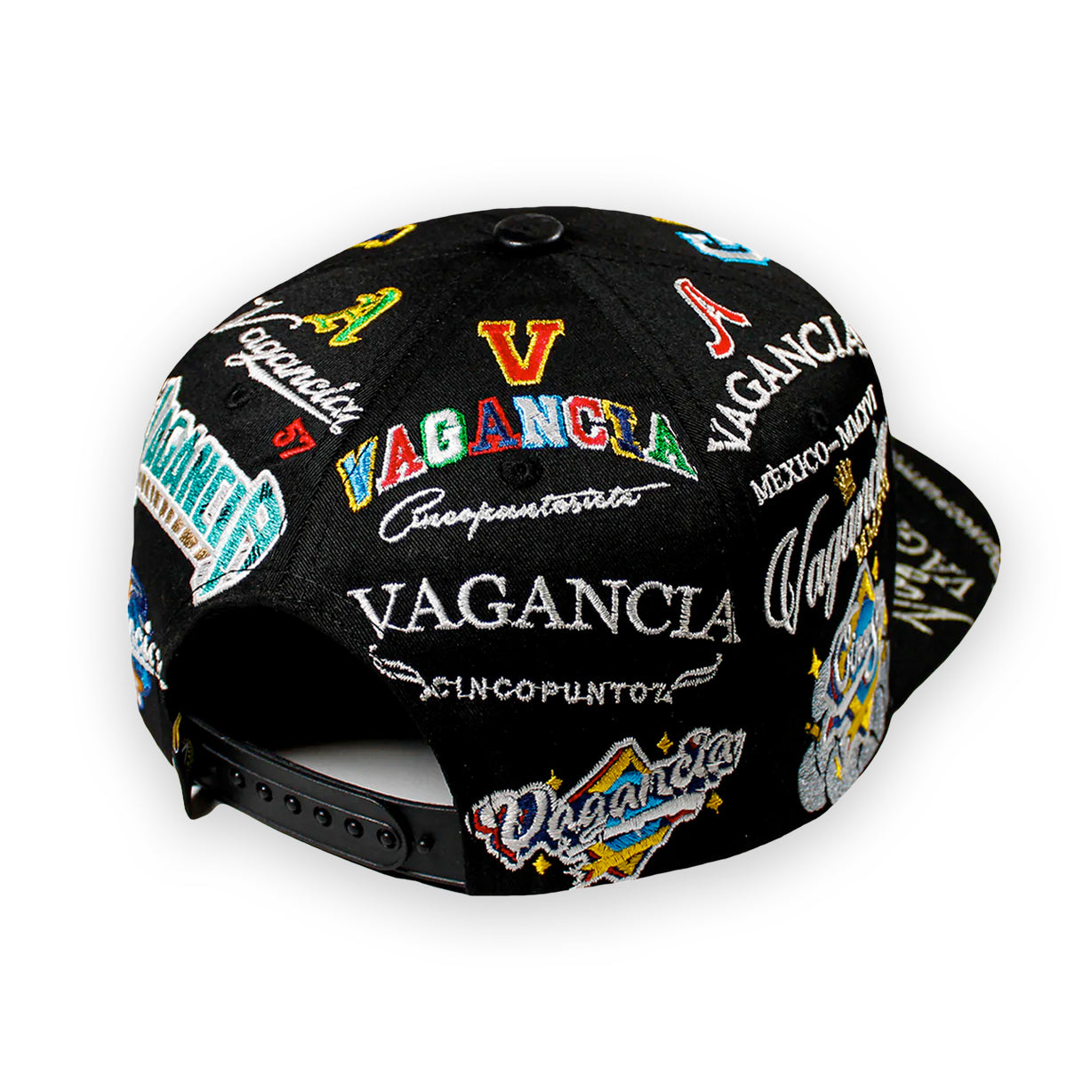 GORRA CINCOPUNTO7 ANIMALS FULL EMBROIDERY BLACK