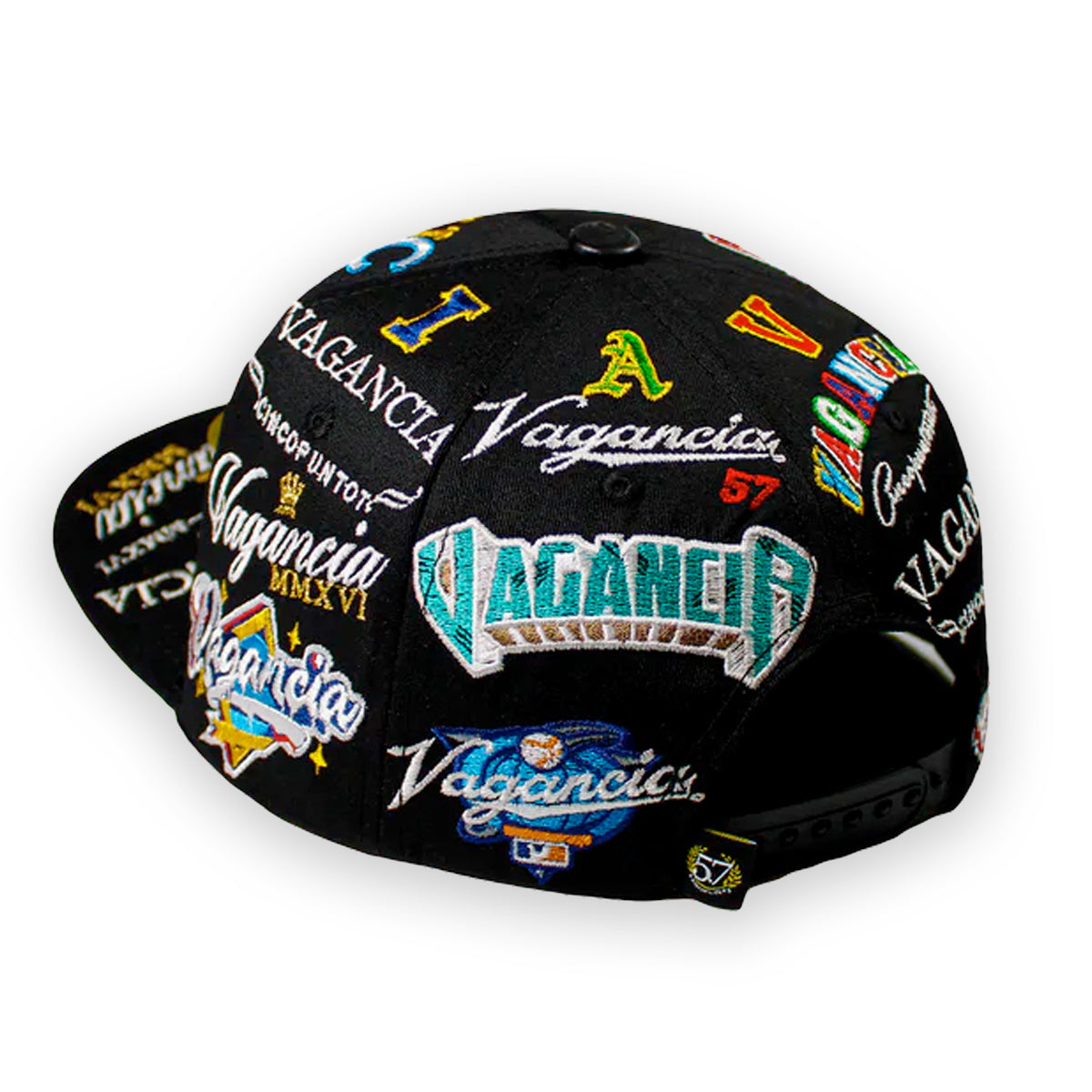 GORRA CINCOPUNTO7 ANIMALS FULL EMBROIDERY BLACK