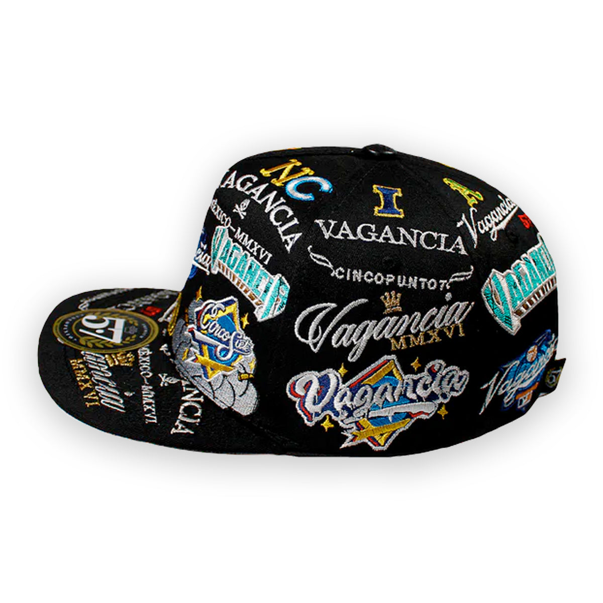 GORRA CINCOPUNTO7 ANIMALS FULL EMBROIDERY BLACK