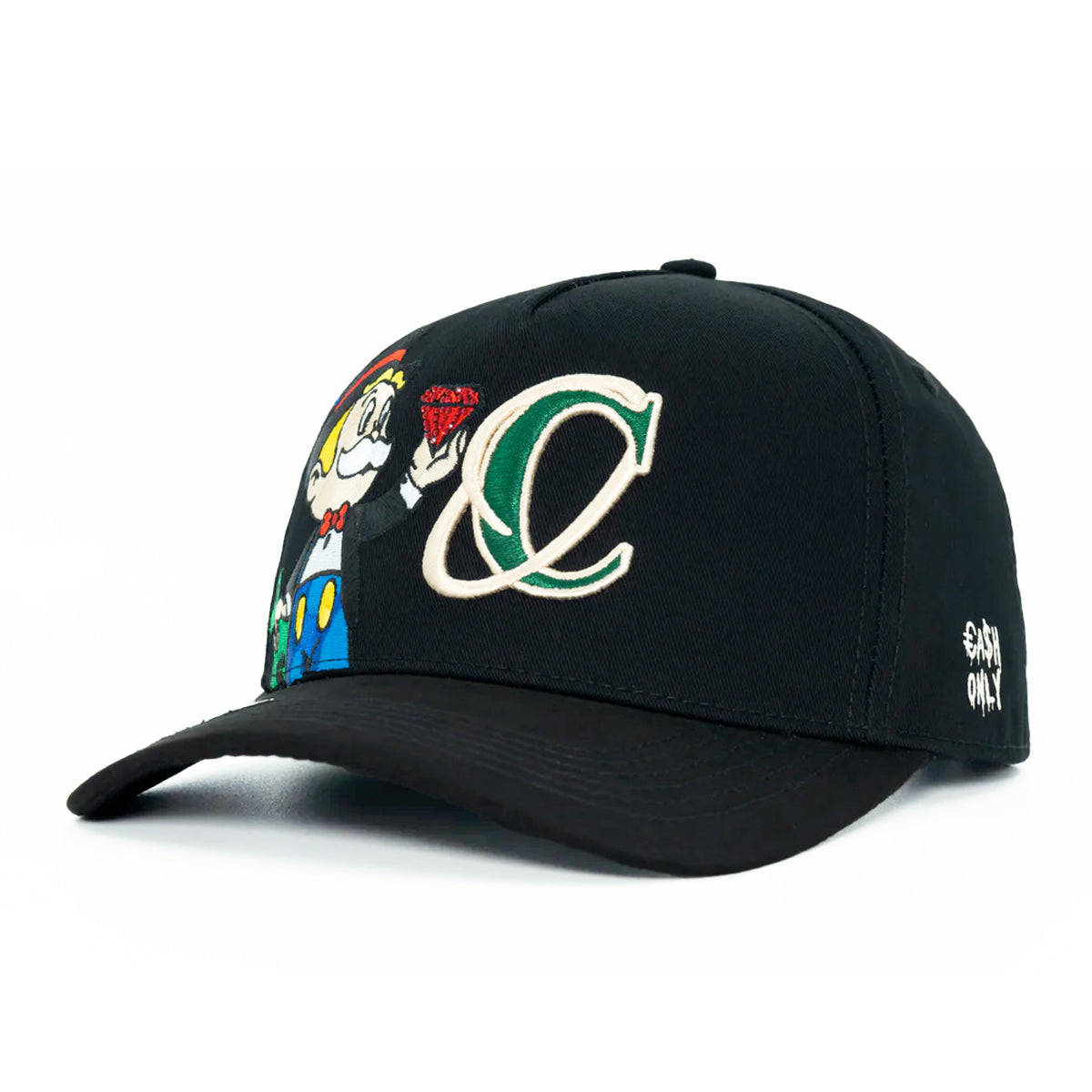 GORRA CASH ONLY RICH LOGO BLACK