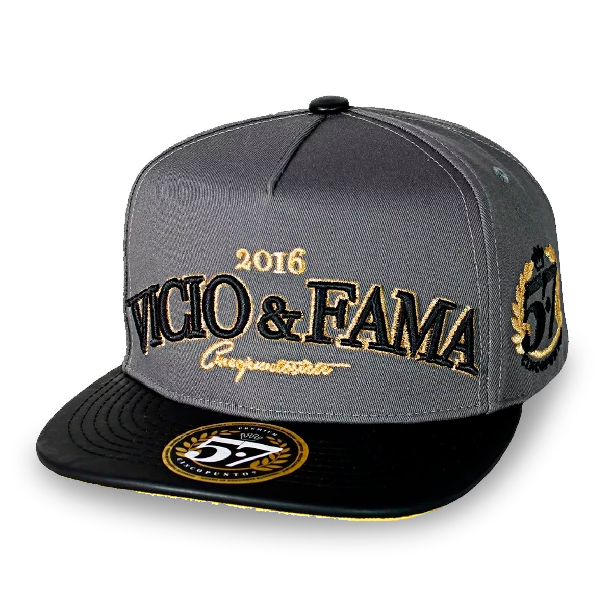 GORRA CINCOPUNTO7 VICIO & FAMA 2016 PLATA