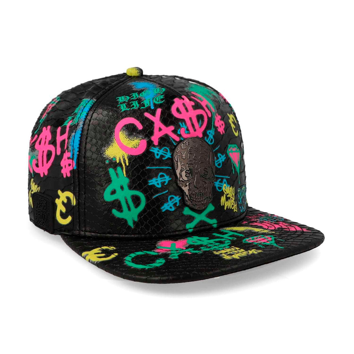 GORRA CASH ONLY NEW SKULL FULL PRINT SKIN