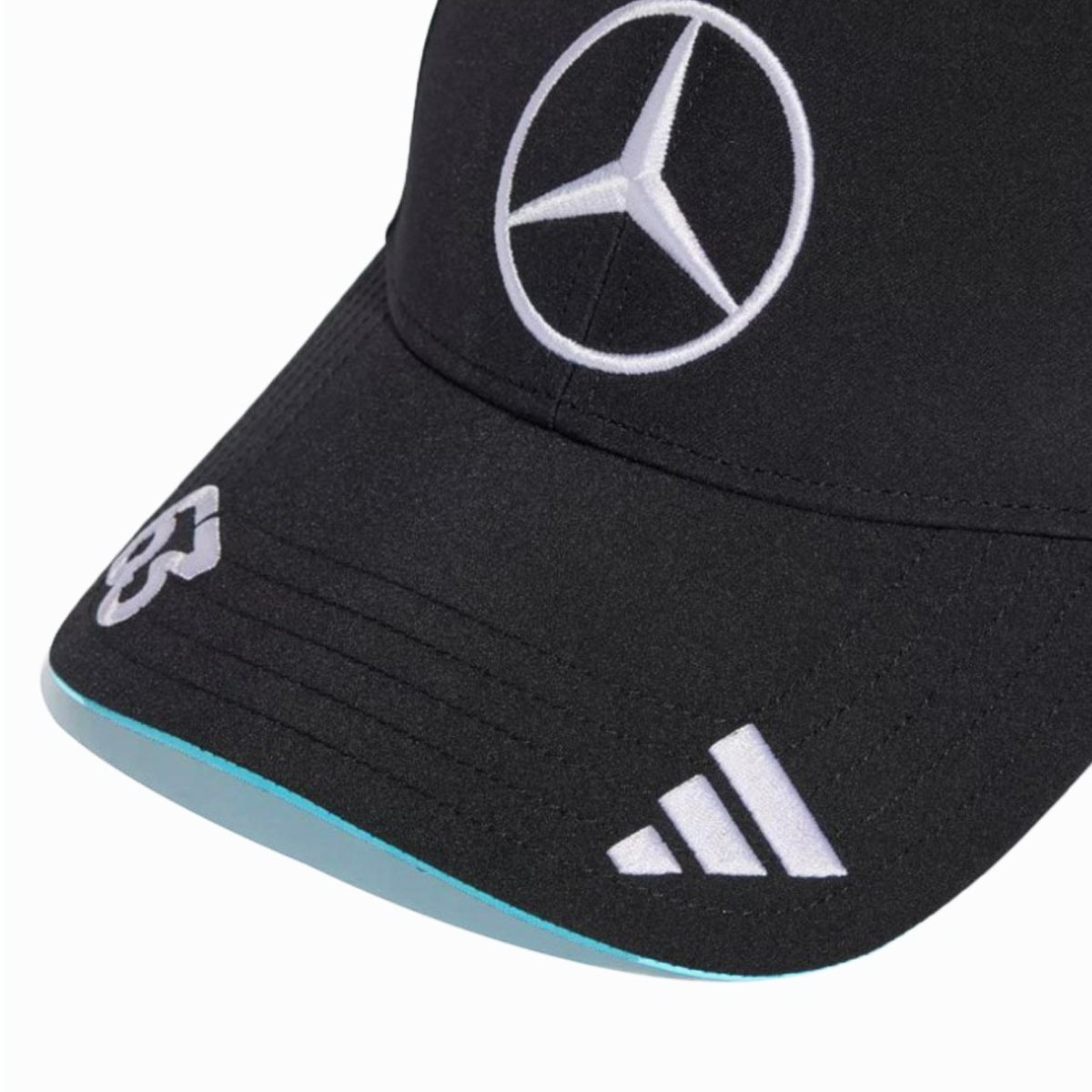GORRA ADIDAS MERCEDES AMG PETRONAS F1 TEAM GEORGE RUSSELL BLACK