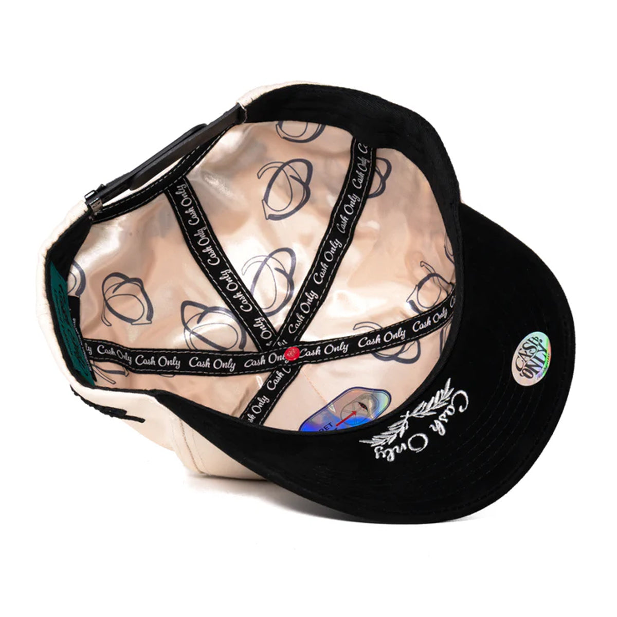 GORRA CASH ONLY NY BLING WHITE