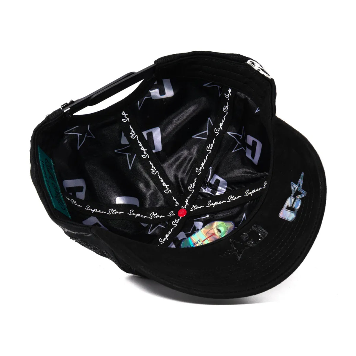 GORRA CASH ONLY SUPER STAR MODELO THE STAR IN BLACK FULL SET