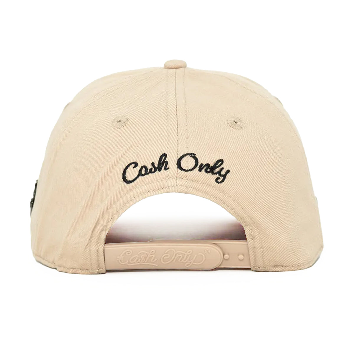 GORRA CASH ONLY LA CRYING IN DINERO BEIGE