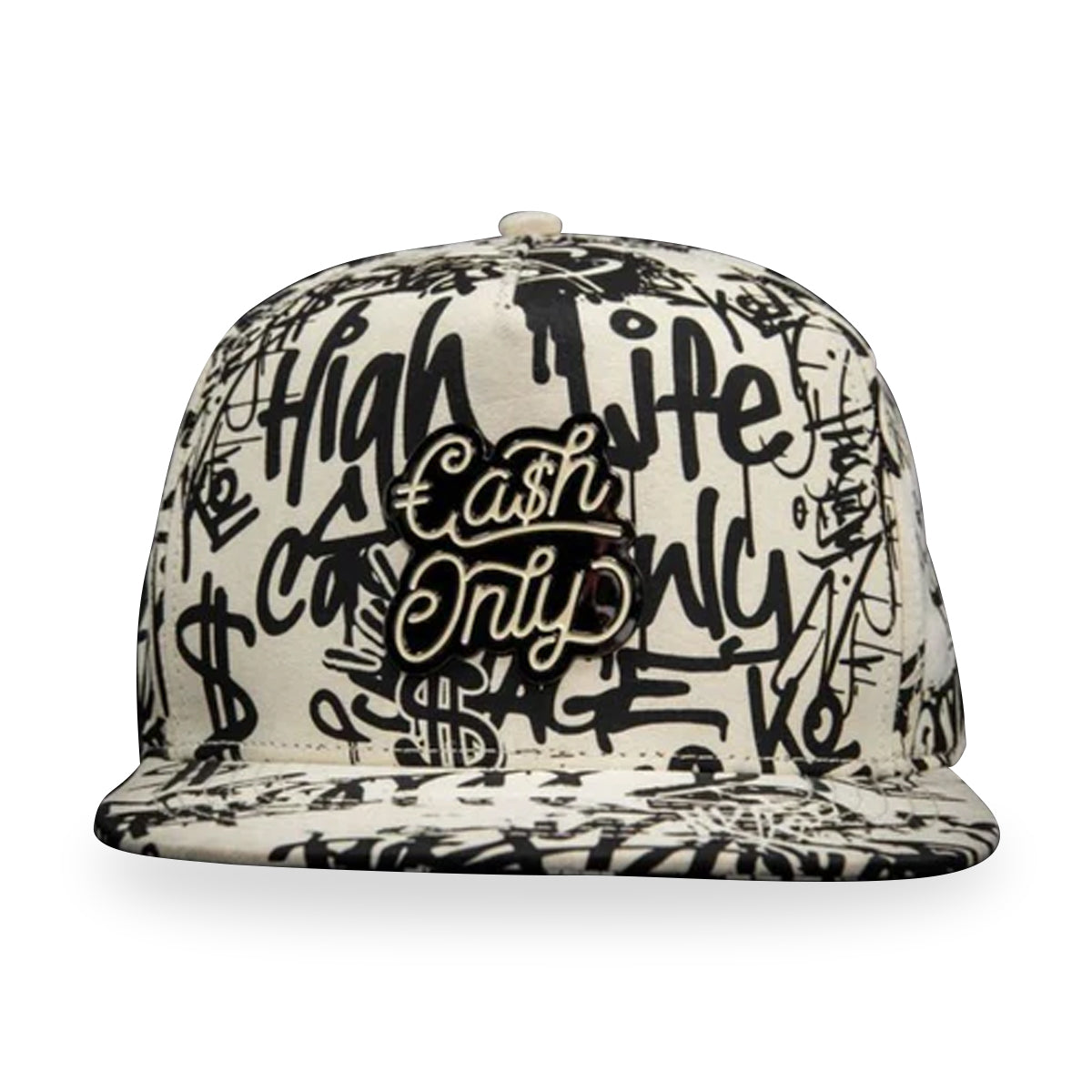 GORRA CASH ONLY YOU HAVE BEEN TAGED IN WHITE BACKGROUND SNAPBACK