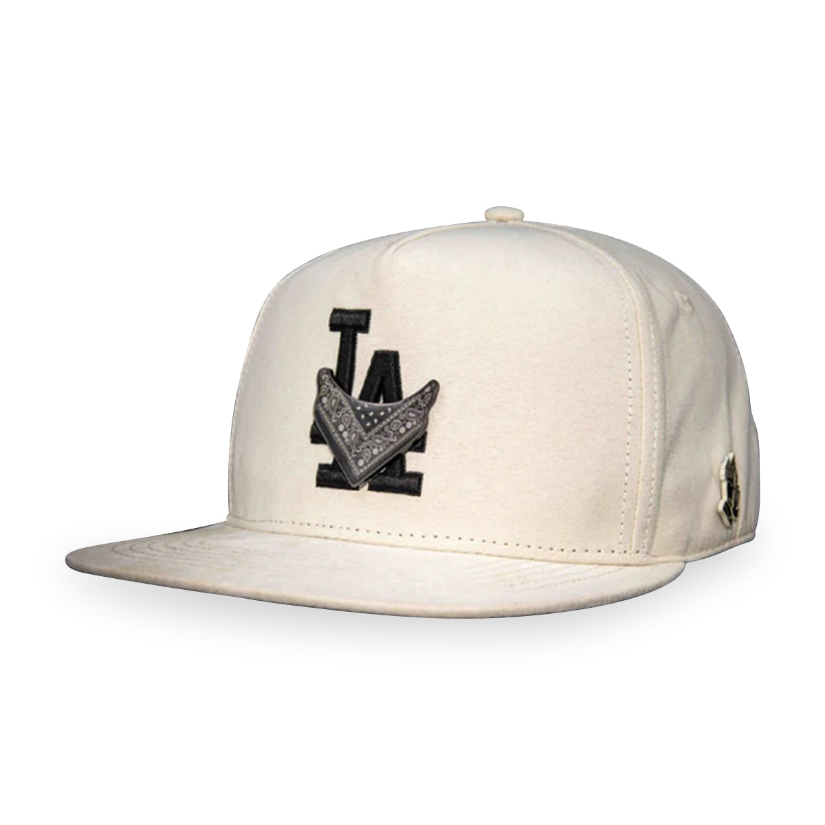 GORRA CASH ONLY LA BANDANA BEIGE WITH BLACK SNAPBACK