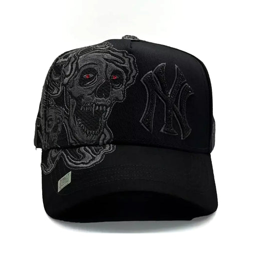 GORRA BIG BOSS NY CALAVERAS BLACK