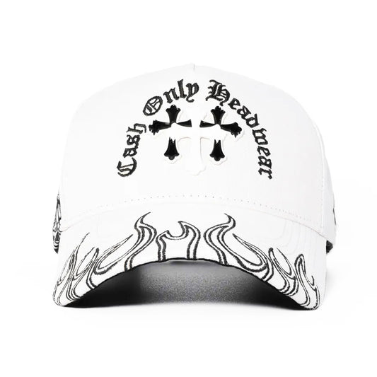 GORRA CASH ONLY DON'T BE AFRAID WHITE