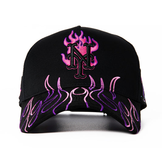 GORRA CASH ONLY NEW YORK FLAMES PURPLE EDITION LIMITED