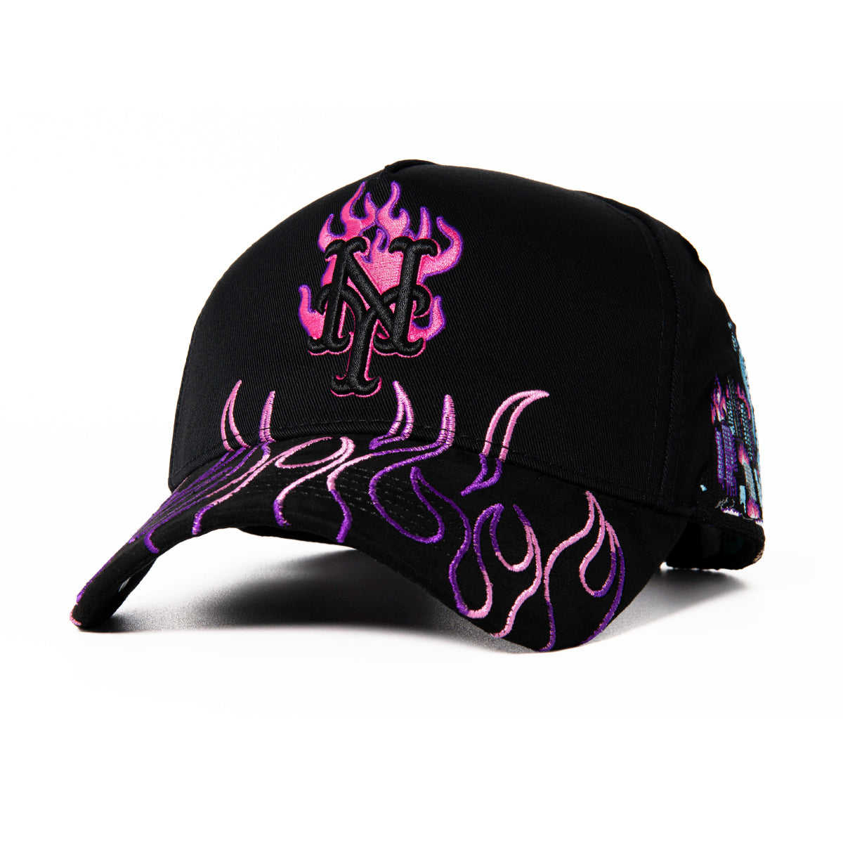 GORRA CASH ONLY NEW YORK FLAMES PURPLE EDITION LIMITED