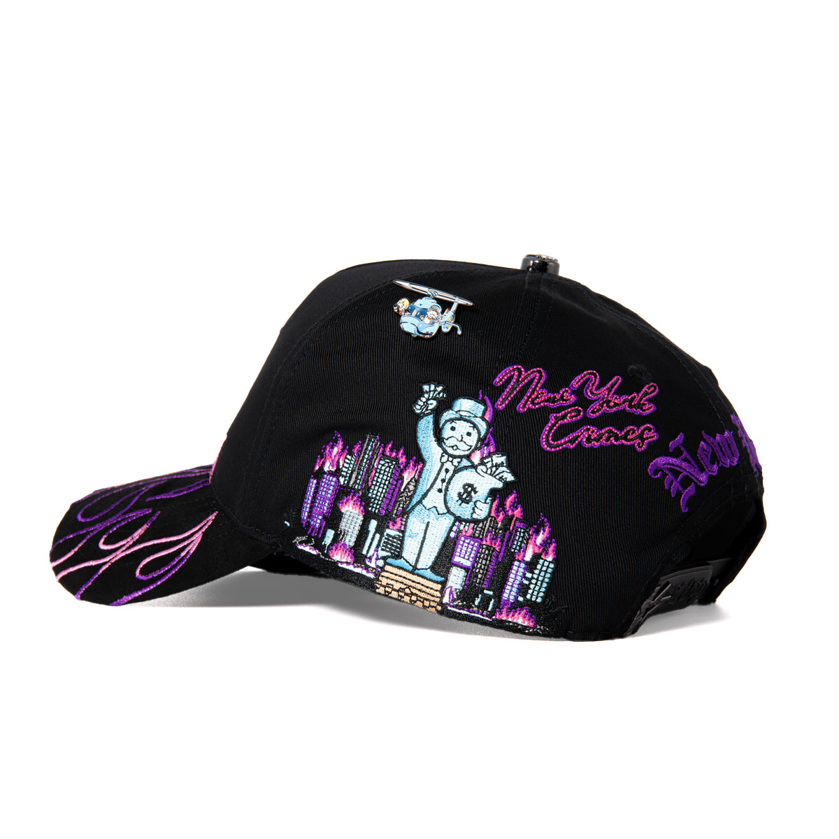 GORRA CASH ONLY NEW YORK FLAMES PURPLE EDITION LIMITED