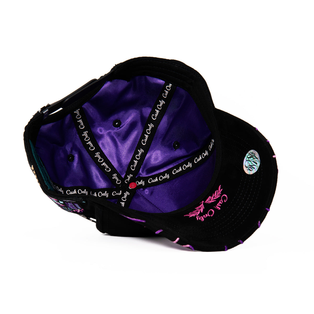 GORRA CASH ONLY NEW YORK FLAMES PURPLE EDITION LIMITED