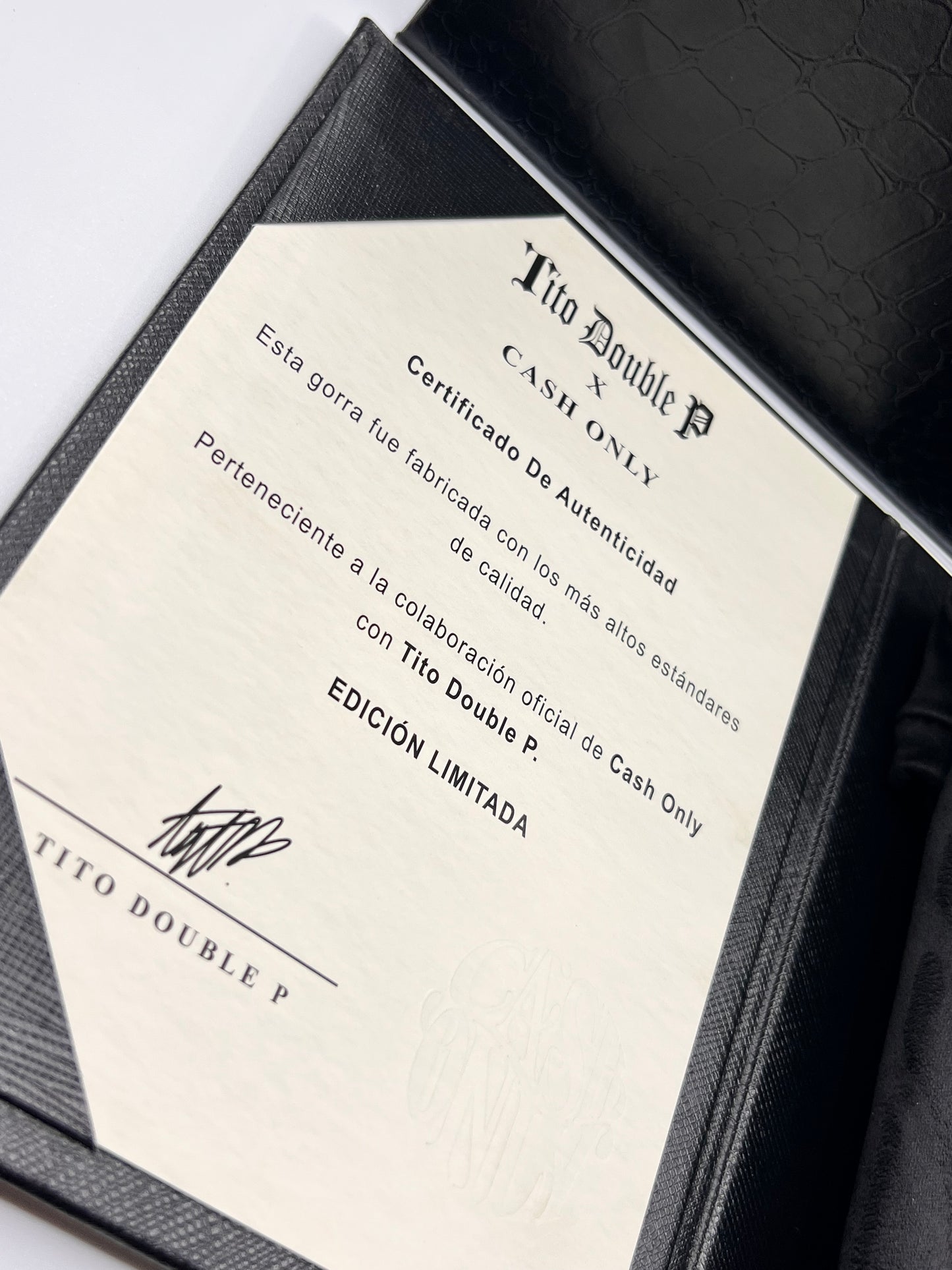 GORRA CASH ONLY TITO DOUBLE P CRYSTALS / FULL SET ORIGINAL TPP STARS