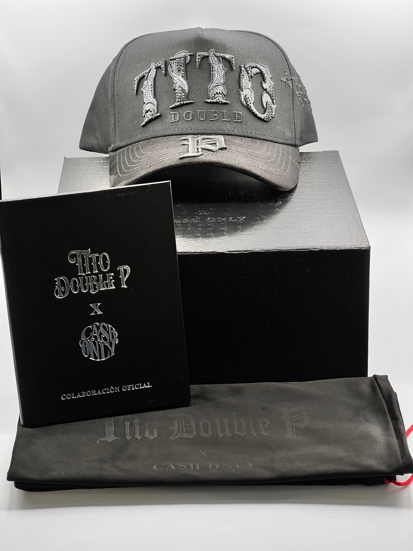 GORRA CASH ONLY TITO DOUBLE P CRYSTALS / FULL SET ORIGINAL TPP STARS
