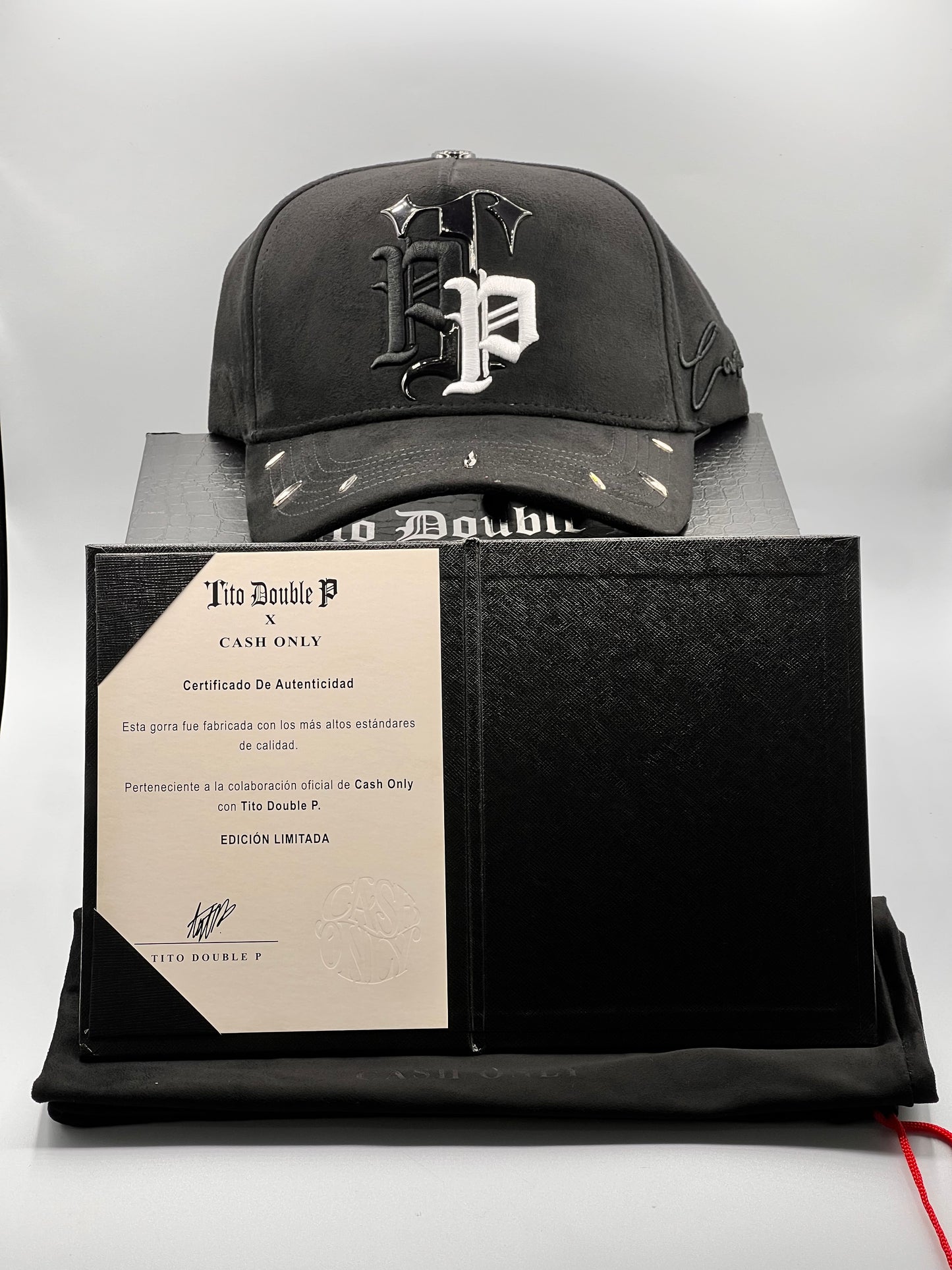 GORRA CASH ONLY X TITO DOUBLE P FULL SET ORIGINAL TPP CRISTALS