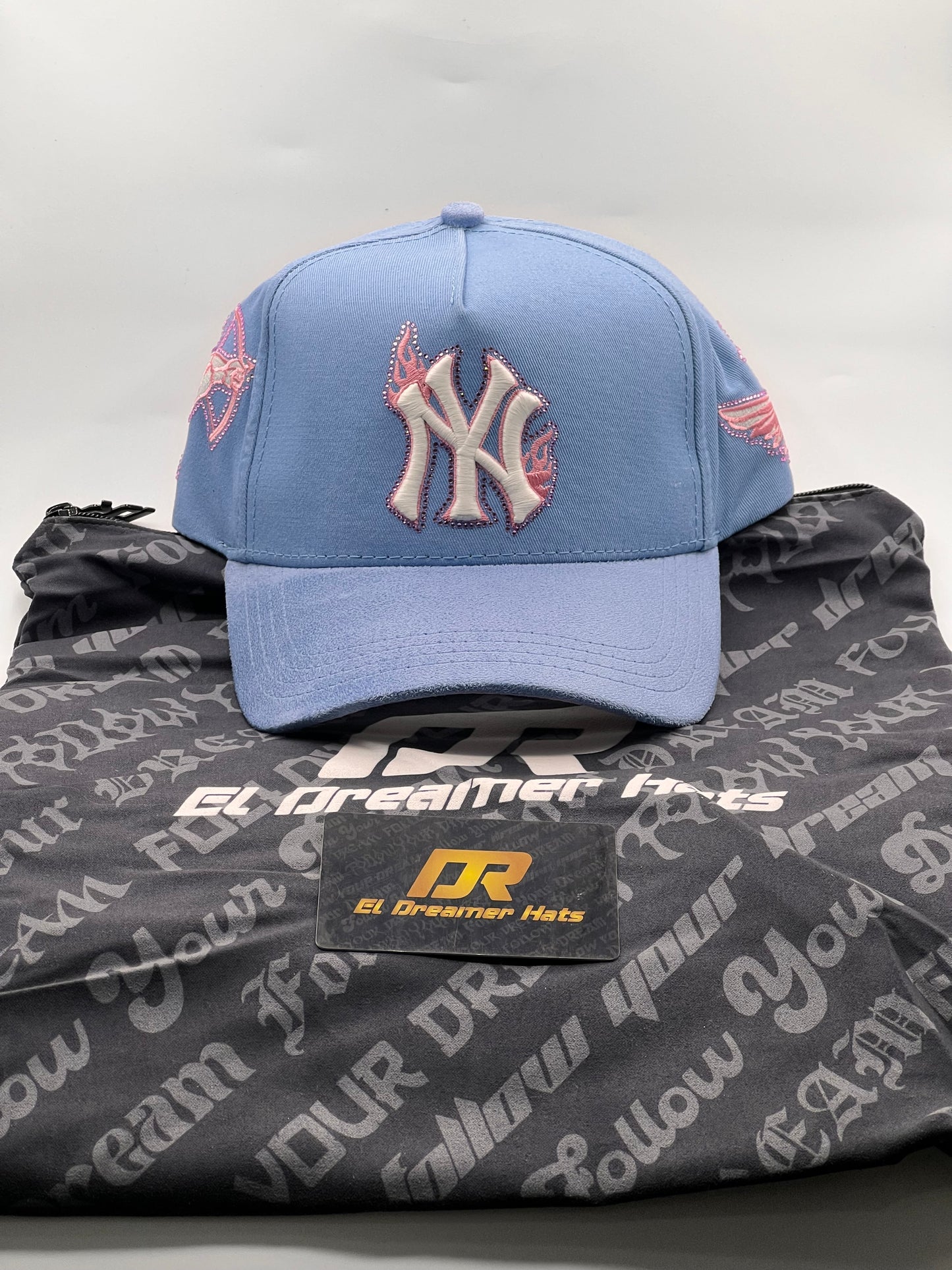 GORRA DREAMER NY FLAMES BABY BLUE*****ADICIONALES