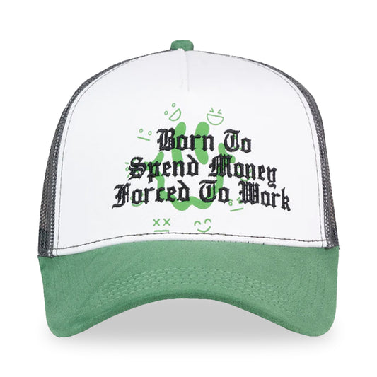 GORRA JC HATS SPEND MONEY WHITE GREEN