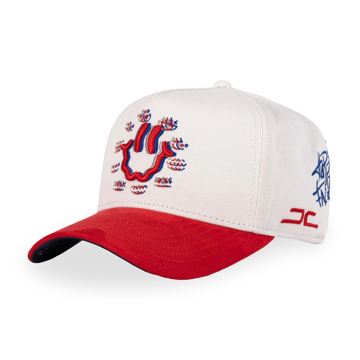 GORRA JC HATS HAPPY FACE BEIGE RED