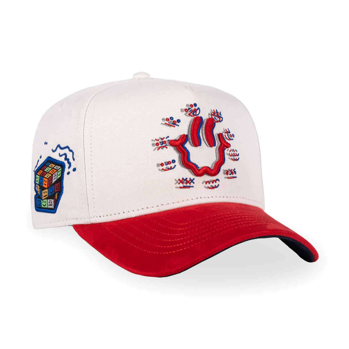 GORRA JC HATS HAPPY FACE BEIGE RED