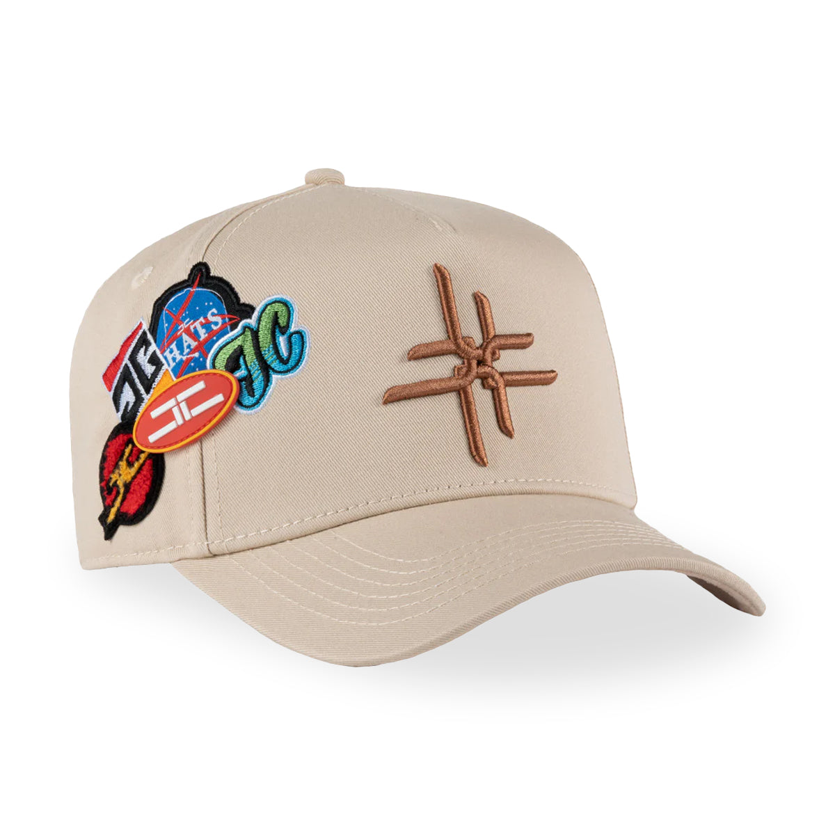 GORRA JC HATS JC DOUBLE CURVE BEIGE