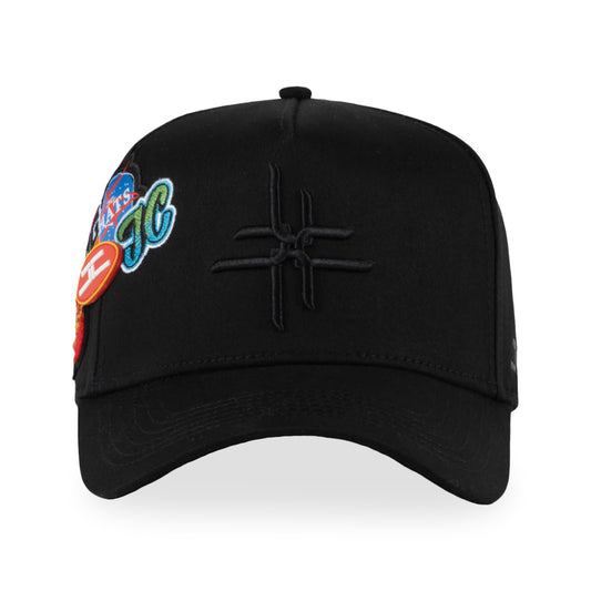 GORRA JC HATS JC DOUBLE CURVE BLACK