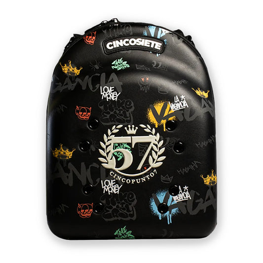 CARRIER PORTAGORRA CINCOPUNTO7 BLACK FULL PRINT 6 PACK