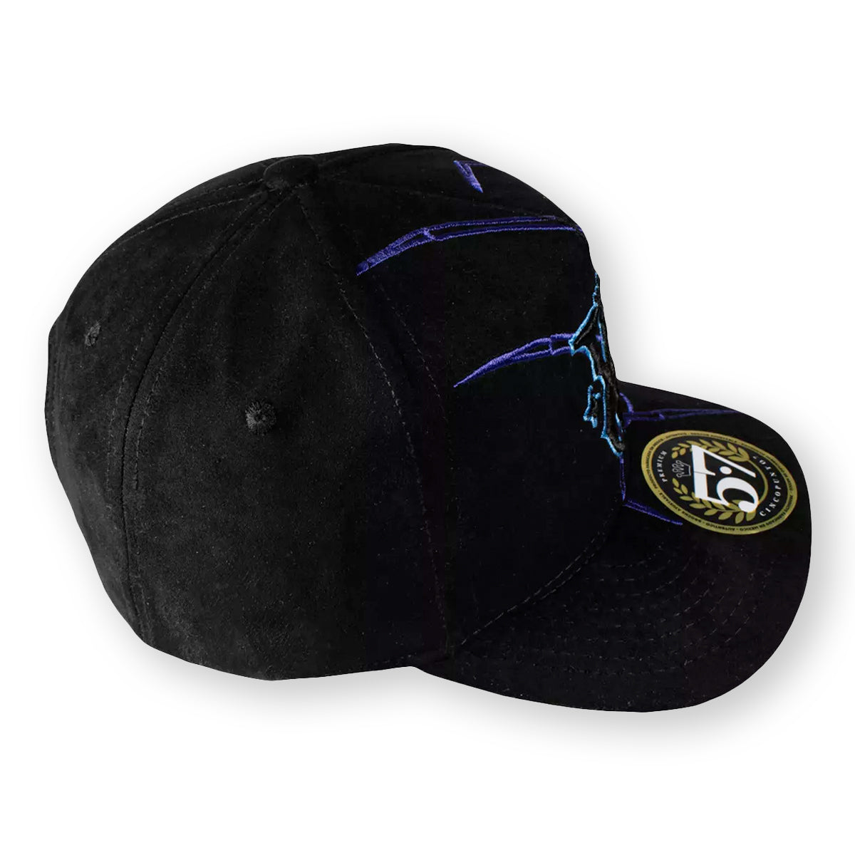 GORRA CINCOPUNTO7 VA SPIDER BLACK & PURPLE SNAPBACK