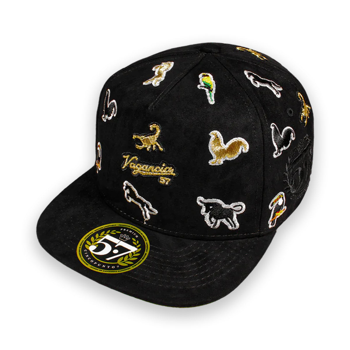 GORRA CINCOPUNTO7 ANIMALS FULL BLACK