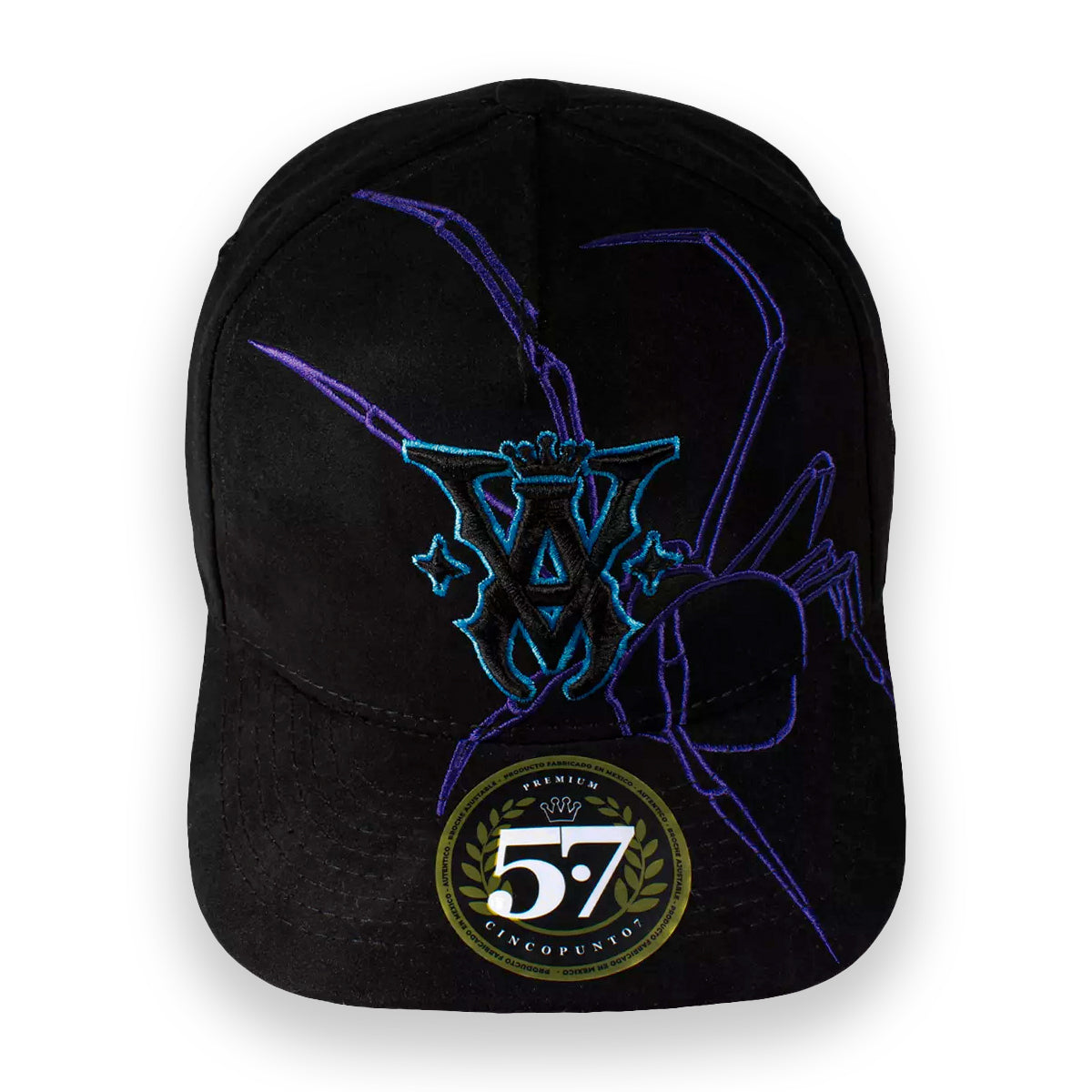 GORRA CINCOPUNTO7 VA SPIDER BLACK & PURPLE SNAPBACK