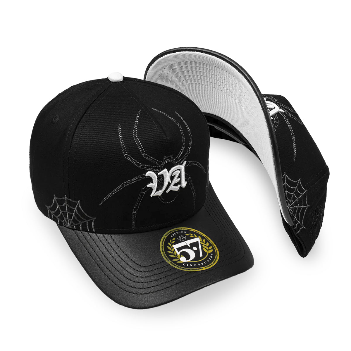 GORRA CINCOPUNTO7 VA SPIDER BLACK CURVA