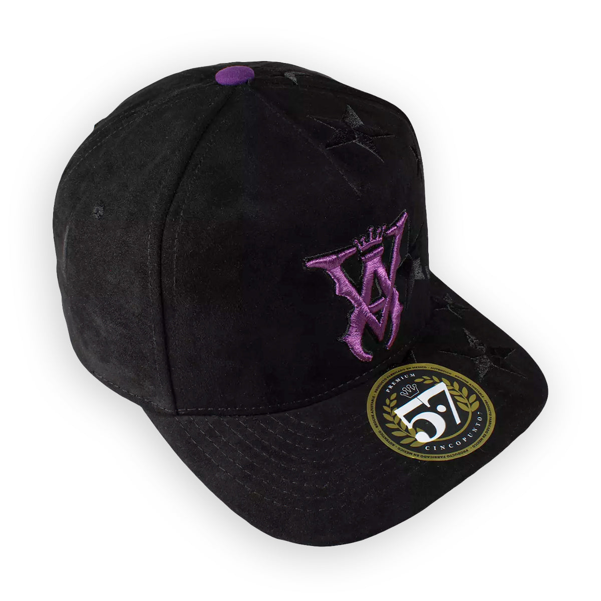 GORRA CINCOPUNTO7 VA STARS BLACK & PURPLE SNAPBACK