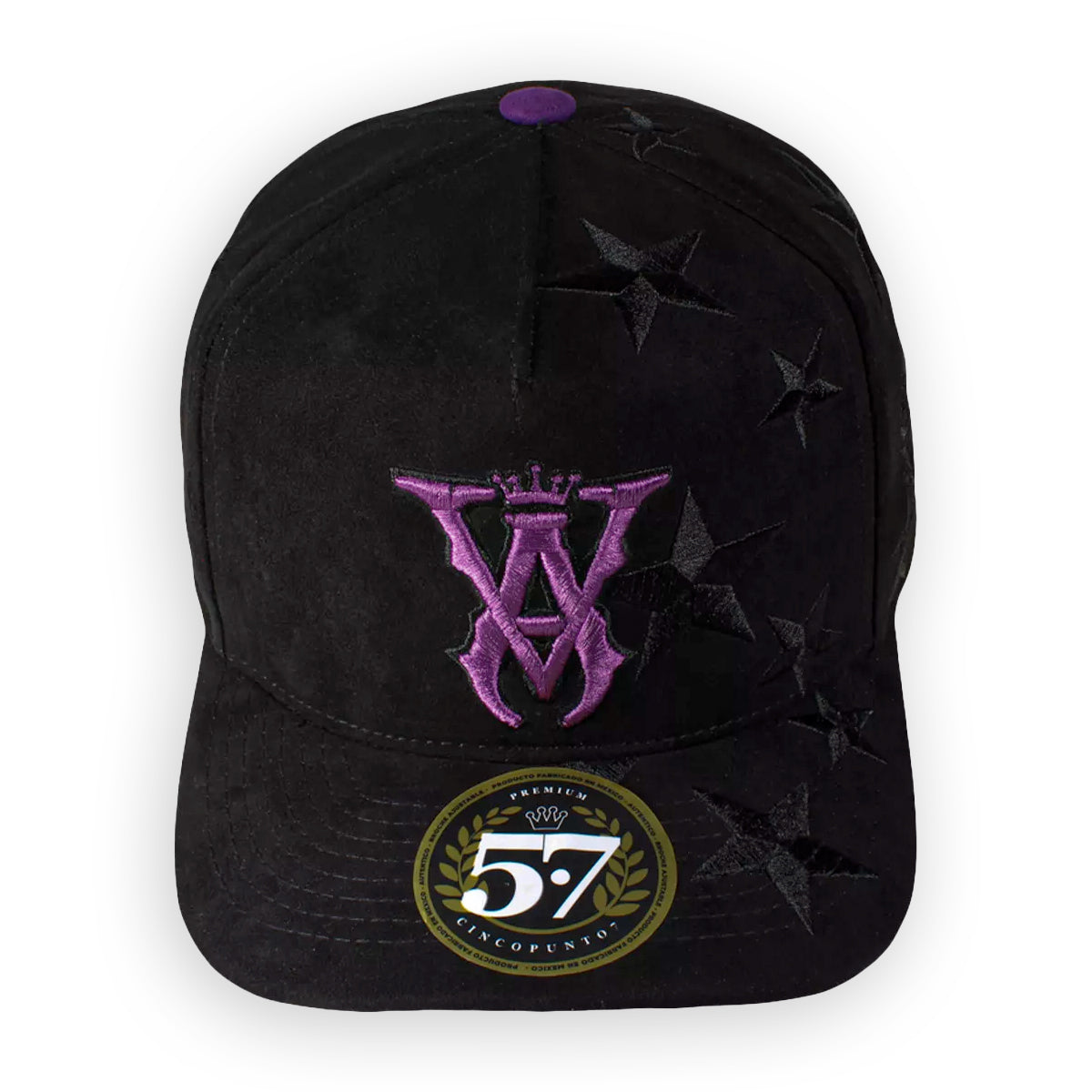 GORRA CINCOPUNTO7 VA STARS BLACK & PURPLE SNAPBACK