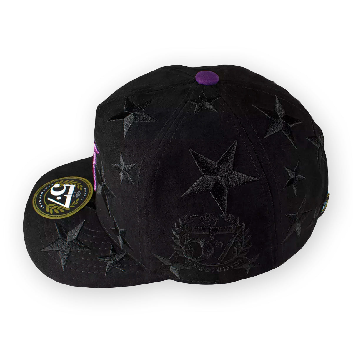 GORRA CINCOPUNTO7 VA STARS BLACK & PURPLE SNAPBACK