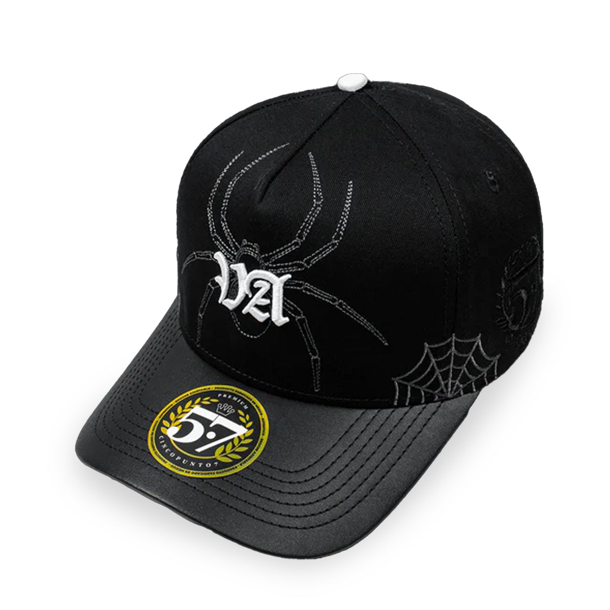 GORRA CINCOPUNTO7 VA SPIDER BLACK CURVA