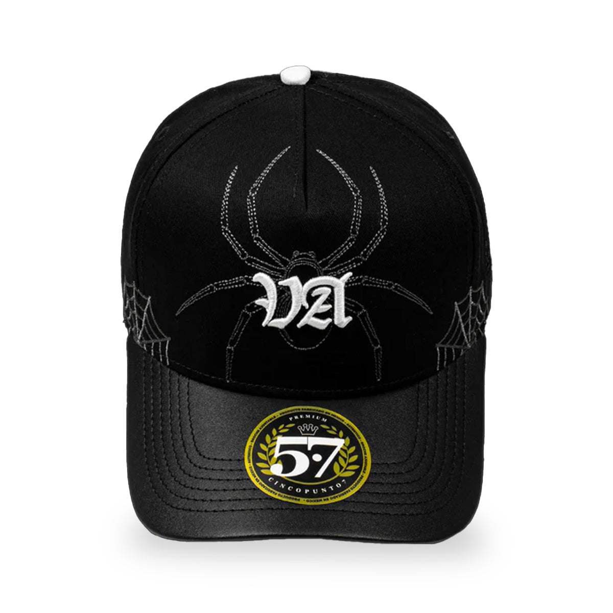 GORRA CINCOPUNTO7 VA SPIDER BLACK CURVA