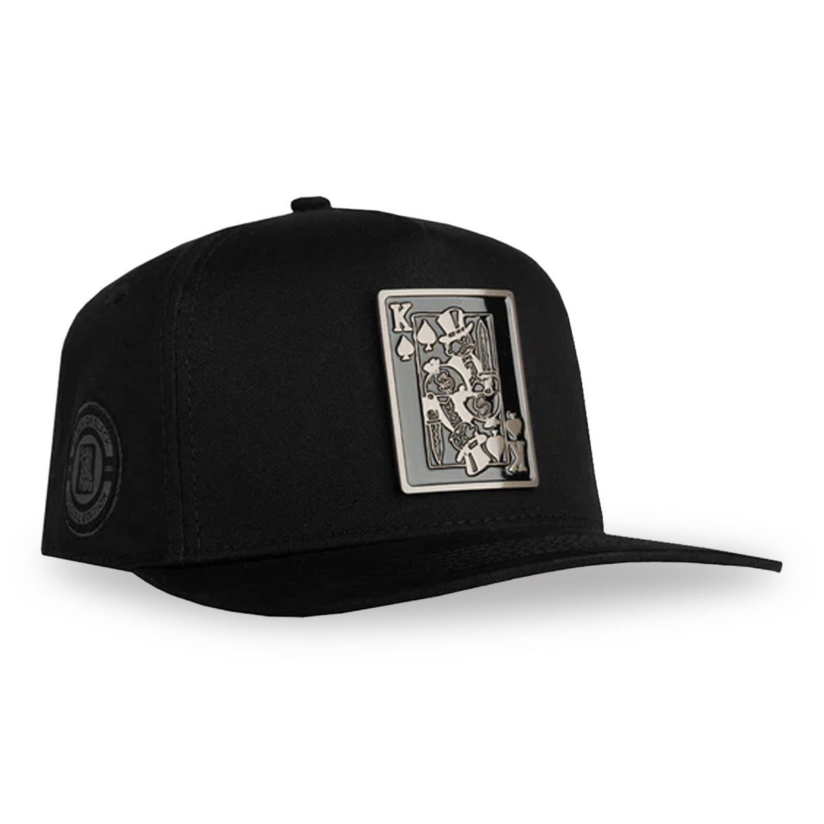 GORRA JC HATS BLACK ON BLACK KINGS CARD