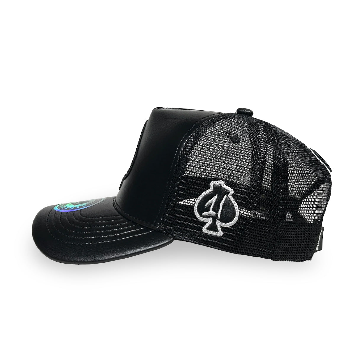 GORRA 1IRON TRENDY COLORS BLACK VINIPIEL