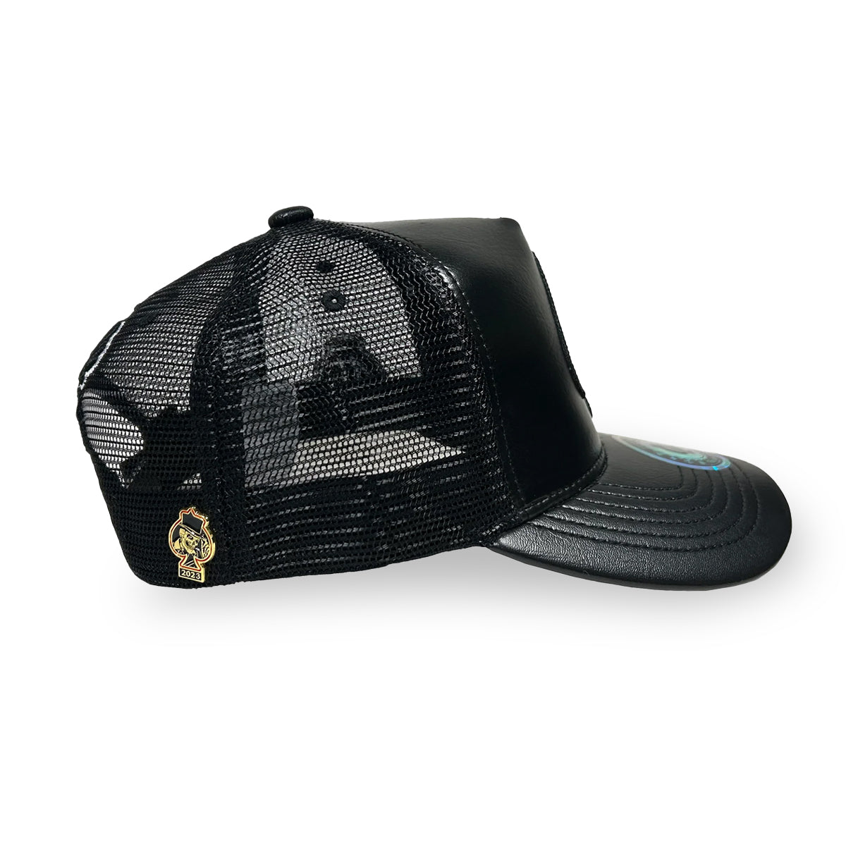 GORRA 1IRON TRENDY COLORS BLACK VINIPIEL