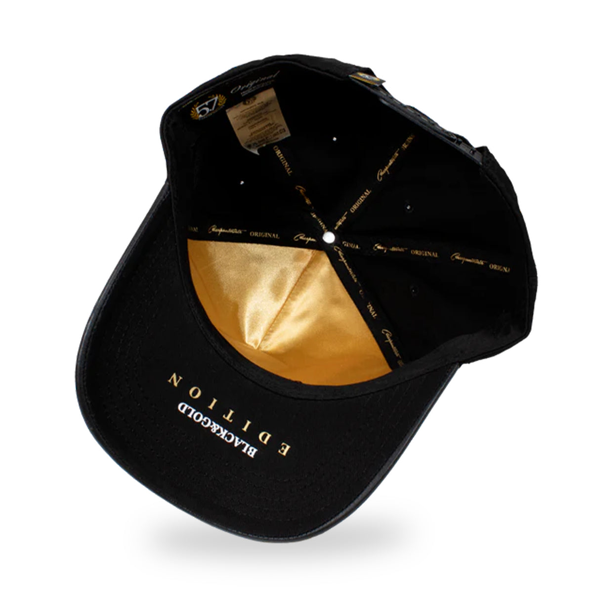 GORRA CINCOPUNTO7 GALLO BEISBOL GOLD EDITION BLACK CURVA