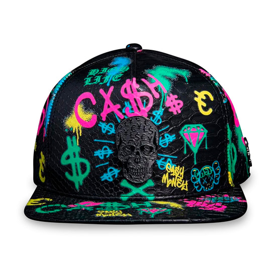 GORRA CASH ONLY FULL PRINT SKULL