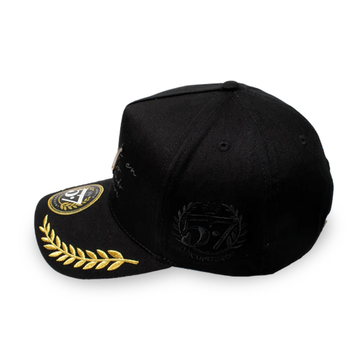 GORRA CINCOPUNTO7 NAVAJA DE GALLOS BLACK CURVA