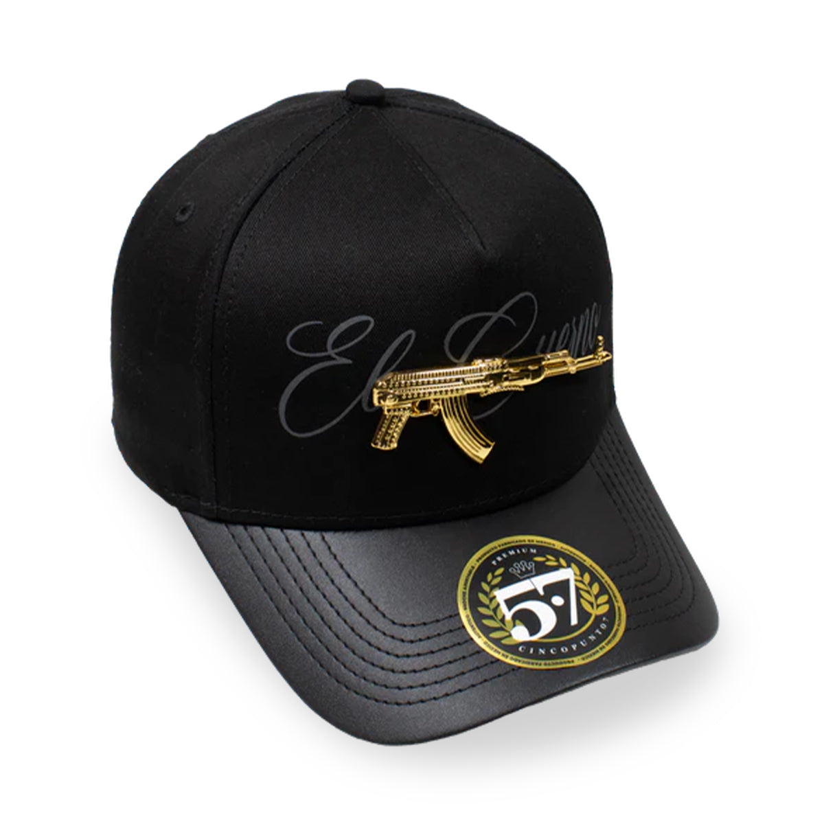 GORRA CINCOPUNTO7 EL CUERNO BLACK CURVA