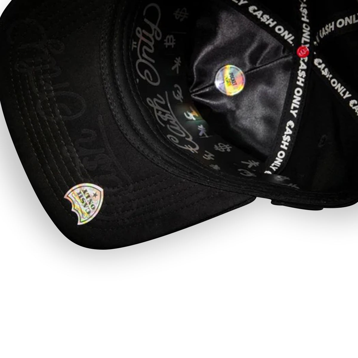 GORRA CASH ONLY PANTER FACE FULL BLACK SNAPBACK